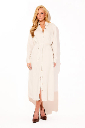 Chemise de Linho Dunas Areia