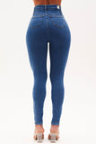 Calça Jeans Modeladora Clássica Skinny Cós Super Alto