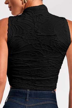 Cropped Gola Alta Perfect Stretch Preto