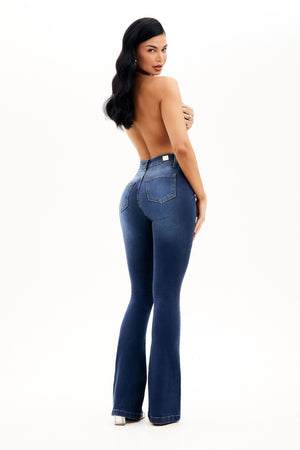 Calça Jeans Modeladora Curva dos Sonhos Flare Cós Médio
