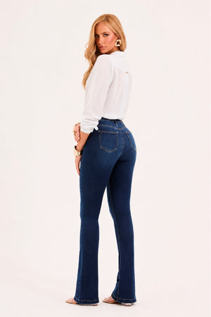 Calça Jeans Flare Modeladora Curva dos Sonhos Cintura Média