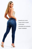 Calça Jeans Modeladora Curva dos Sonhos Skinny Cós Médio