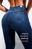 Calça Jeans Modeladora Curva dos Sonhos Skinny Cós Médio