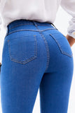 Calça Jeans Modeladora Linea Flare Cós Médio Jeans Médio