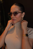 Blusa Canelada Premium Gola Alta Nude