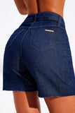 Shorts Jeans Ultra Modelador Curto Cós Super Alto
