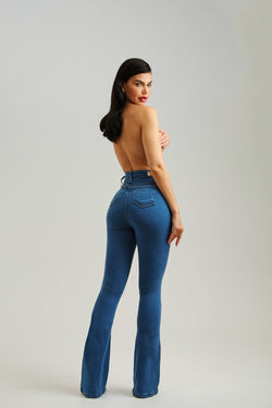 Calça Jeans Modeladora Flare Clássica