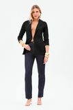 Blazer Estilo Alfaiataria Comfort Office Preto