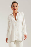 Camisa Térmica Oversized Impecável Off white Liocel