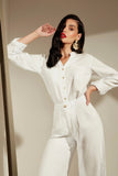 Camisa de Linho Térmico Dunas Branca