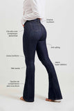 Calça Jeans Modeladora Fantástica Flare Cós Alto