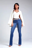 Calça Jeans Modeladora Inesquecível Boot Cut Cós Médio