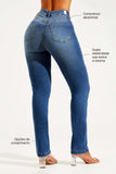 Calça Jeans Modeladora Inesquecível Reta Cós Médio