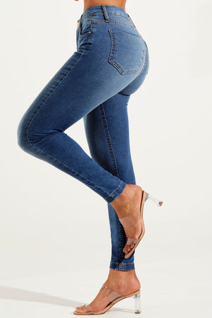 Calça Jeans Modeladora Inesquecível Skinny Cós Médio