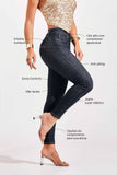 Calça Jeans Modeladora Mega Bumbum Skinny Fantástica Cós Alto