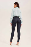 Calça Jeans Modeladora Mega Bumbum Skinny Fantástica Cós Alto