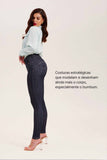 Calça Jeans Modeladora Mega Bumbum Skinny Fantástica Cós Alto