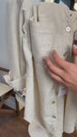 Stories de Camisa de Linho Térmico Dunas Areia