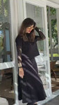 Stories de Blusa Ampla Manga Curta Comfort Office Preta