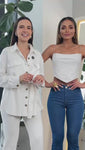 Stories de Calça Jeans Ultra Modeladora Flare Jeans Médio Cós Médio