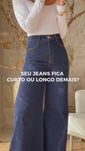 Stories de Calça Jeans Ultra Modeladora Pantalona Cós Super Alto