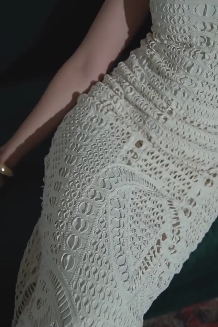 Vestido Midi Ultra Modelador Marfim