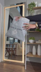 Stories de Calça Jeans de Rica Tecnológica Wide Leg Cós Super Alto