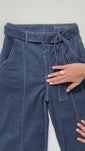 Stories de Calça Jeans de Rica Tecnológica Wide Leg Cós Super Alto