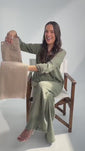 Stories de Calça Jeans Modeladora Nude Wide Leg Cós Super Alto