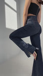 Stories de Calça Jeans Modeladora Fantástica Wide Leg Cós Super Alto