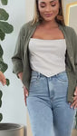 Stories de Calça Jeans Modeladora Basic Reta Cós Super Alto