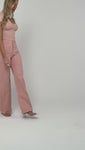 Stories de Calça Jeans Modeladora Rosa Wide Leg Cós Super Alto