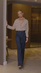 Stories de Calça Jeans de Rica Tecnológica Wide Leg Cós Super Alto