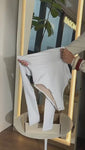 Stories de Body Dupla Face Manga Longa Branco com Nude