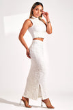 Cropped Gola Alta Perfect Stretch Off White
