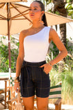 Shorts Jeans de Rica Tecnológico Cós Médio