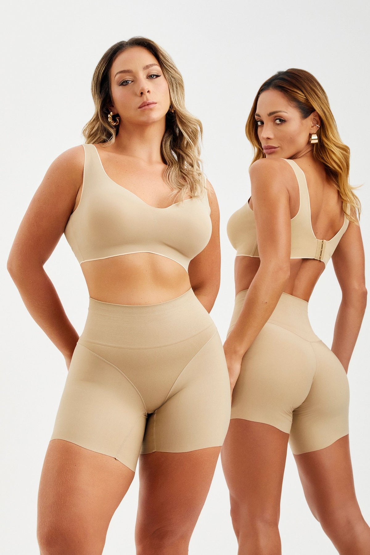 Short Modelador Que Afina Cintura Bege