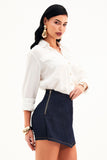 Shorts Saia Jeans Escuro