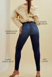 Calça Jeans Modeladora Power Stretch Skinny Cós Alto