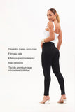 Calça Jeans Modeladora Skinny Preto Intenso Cós Médio