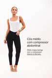 Calça Jeans Modeladora Skinny Preto Intenso Cós Médio