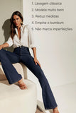 Calça Jeans Ultra Modeladora Flare Cós Alto