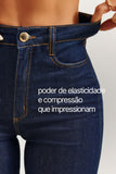 Calça Jeans Ultra Modeladora Flare Cós Alto