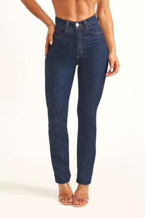 Calça Jeans Ultra Modeladora Reta Cós Alto