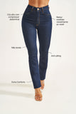 Calça Jeans Ultra Modeladora Reta Cós Alto
