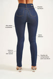 Calça Jeans Ultra Modeladora Reta Cós Alto