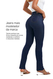 Calça Jeans Ultra Modeladora Reta Cós Alto