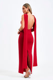 Vestido Ultra Modelador Curve Longo Cereja