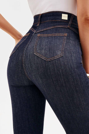 Calça Jeans Modeladora Fantástica Wide Leg Cós Super Alto