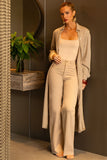Calça Jeans Modeladora Nude Wide Leg Cós Super Alto
